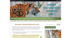 Desktop Screenshot of milwaukeezoo.org